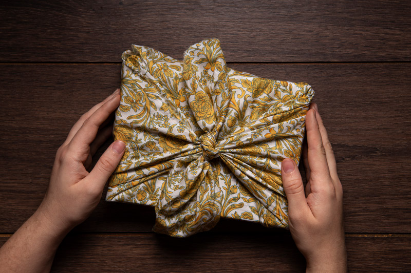 Traditional gift-wrapping techniques used in cultural gift-giving