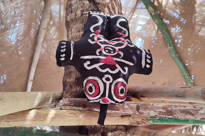 Traditional Nazar Battu doll used for spiritual protection