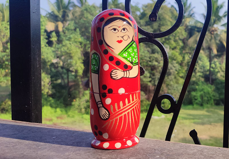 Open set of Russian Matryoshka dolls